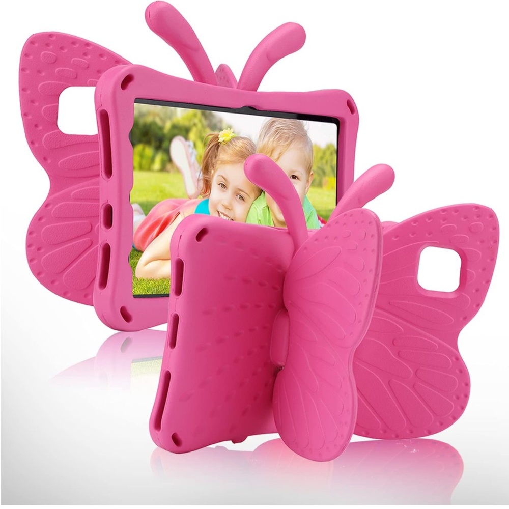 Simicoo Fire HD 10 Tablet 11th Gen case Cute Butterfly Case with Stand for Kids